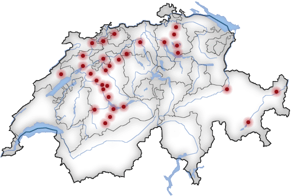 Klicken Sie auf einen Punkt, um Gemeindeinformationen zu erhalten